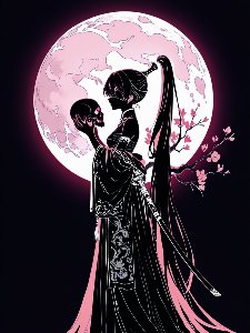 The blind girl is called a saint with a sword!